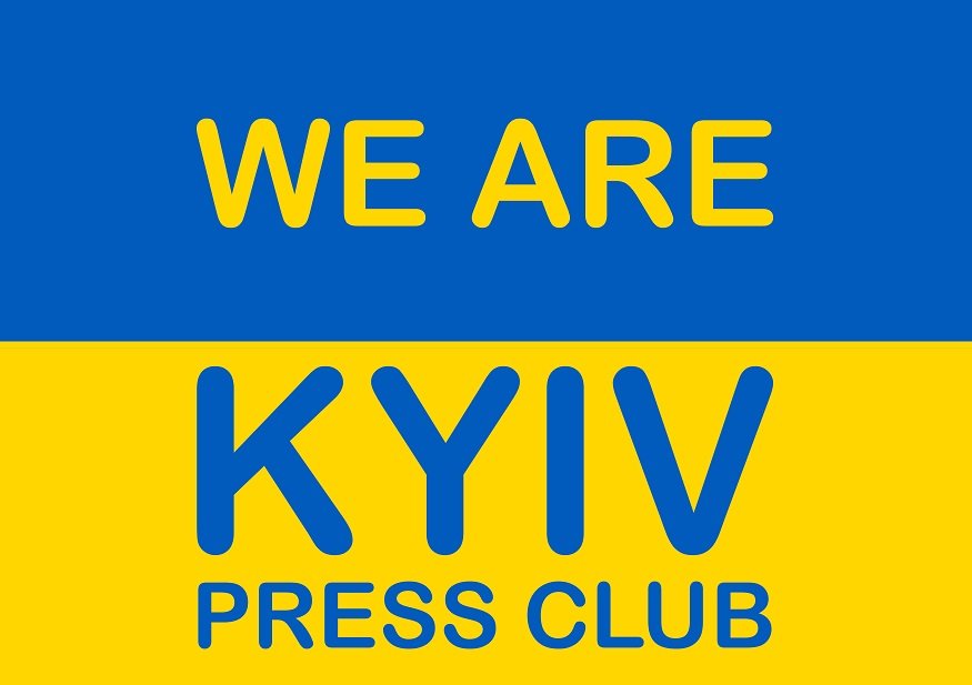 Grafika promująca inicjatywę „We are Kyiv Press Club” // materiały prasowe Press Club Polska