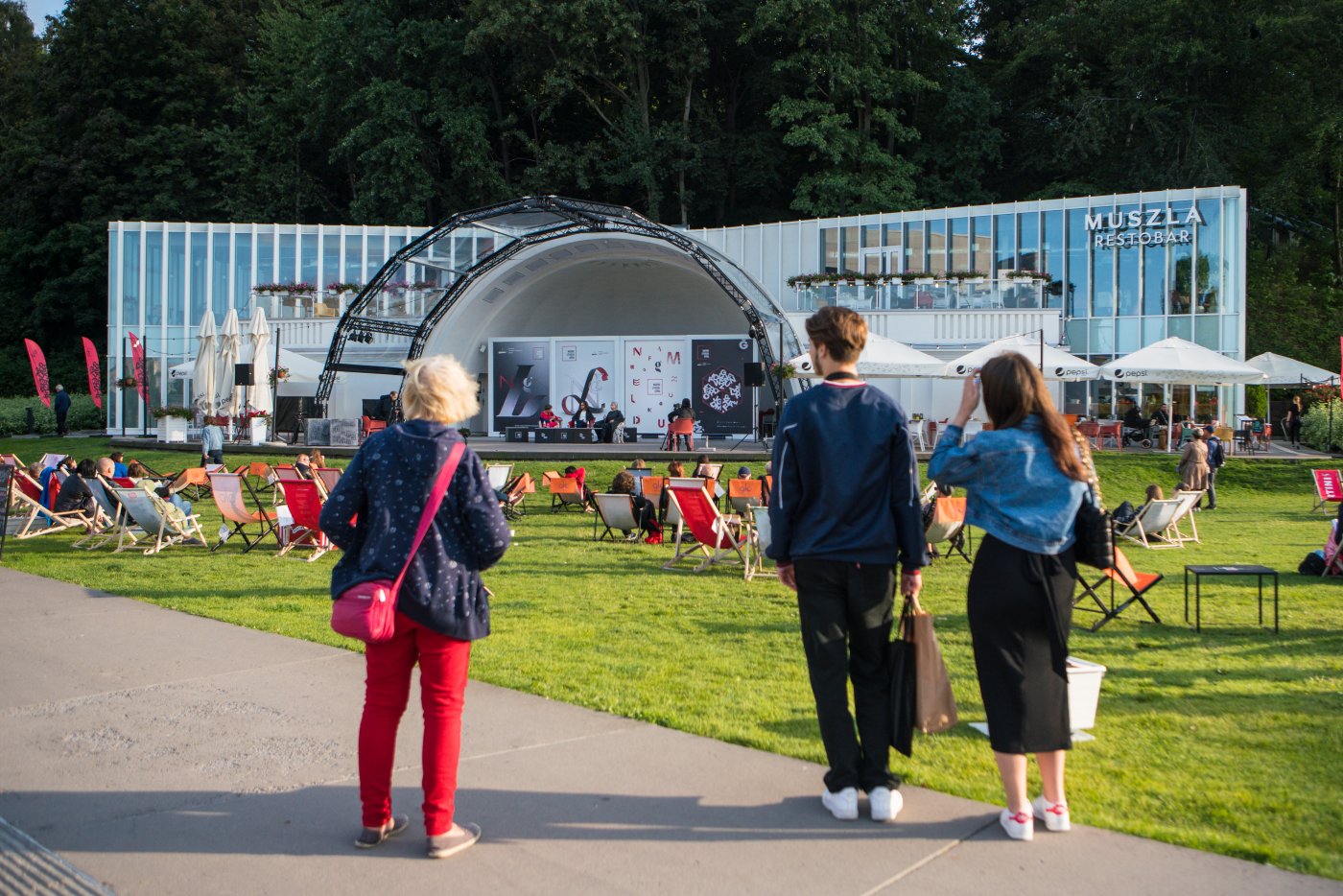 Festiwal Miasto Słowa w przestrzeni miejskiej. Zdjęcie archiwalne z 2021 roku // fot. Anna Rezulak