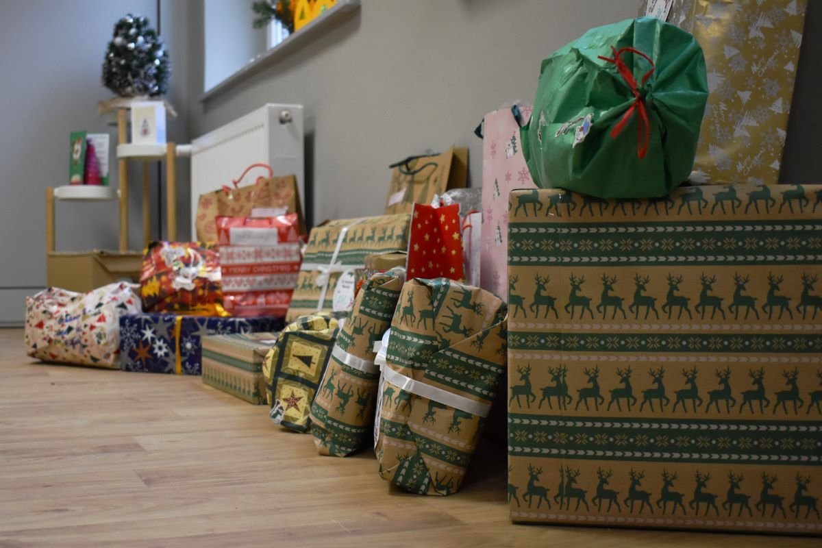 Paczki świąteczne przygotowane w ramach akcji