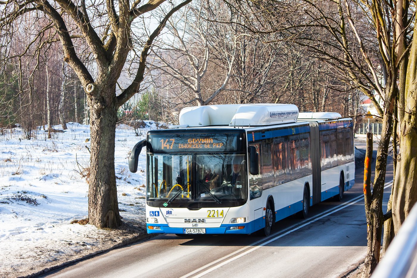 Autobus marki MAN na linii 147// fot. archiwum ZKM Gdynia