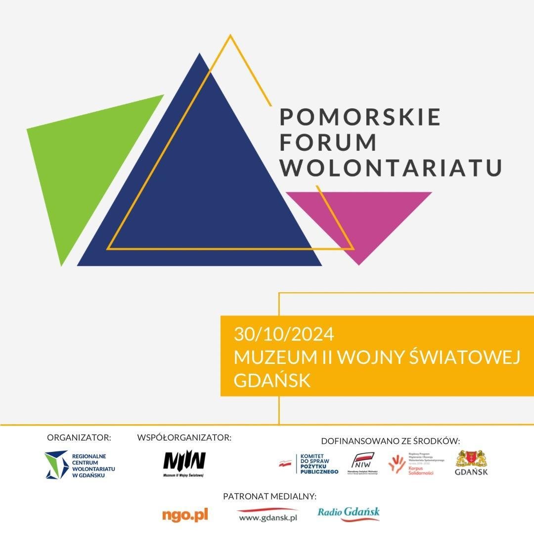 IV Pomorskie Forum Wolontariatu to jedyne tego rodzaju spotkanie w regionie, poświęcone w całości tematyce wolontariatu.