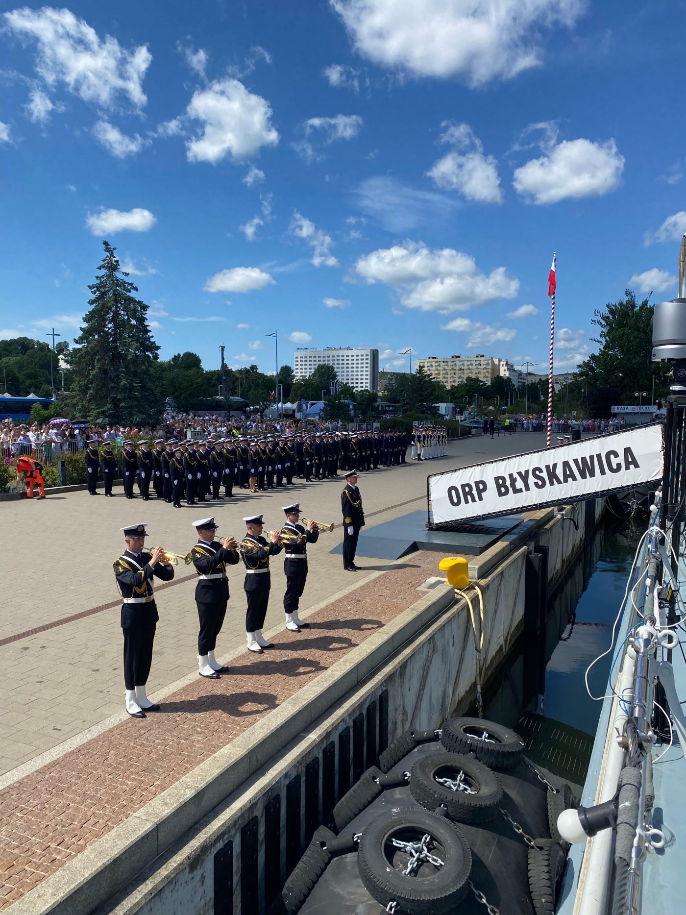 Promocja oficerska na pokładzie ORP „Błyskawica” (fot. Radosław Maślak)