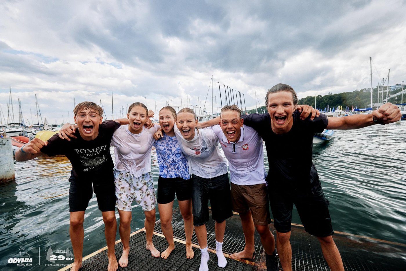 Polscy medaliści podczas Gdynia Sailing Days 2024 (fot. Szymon Sikora)