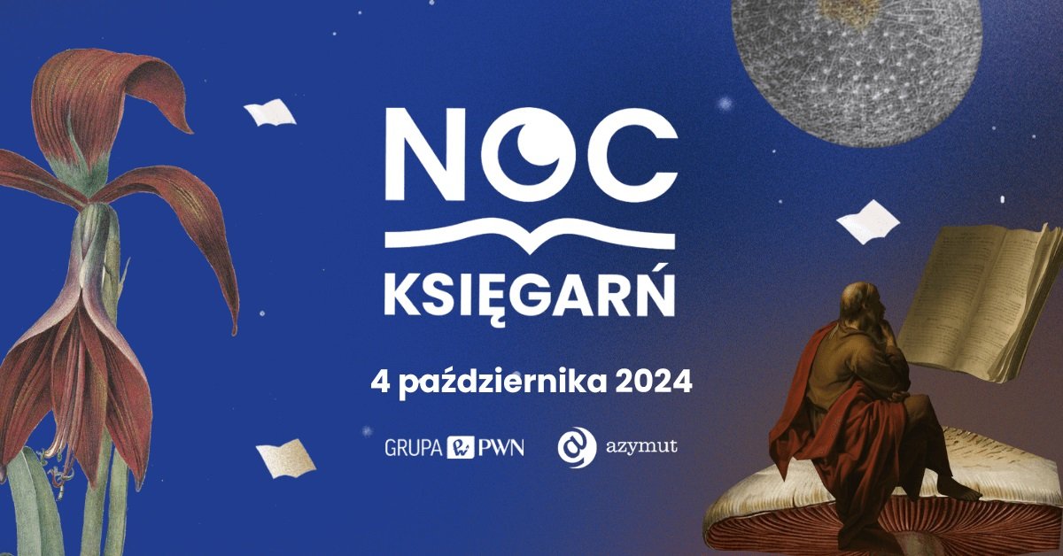 Plakat Nocy Księgarń 2024 (fot. materiały prasowe)