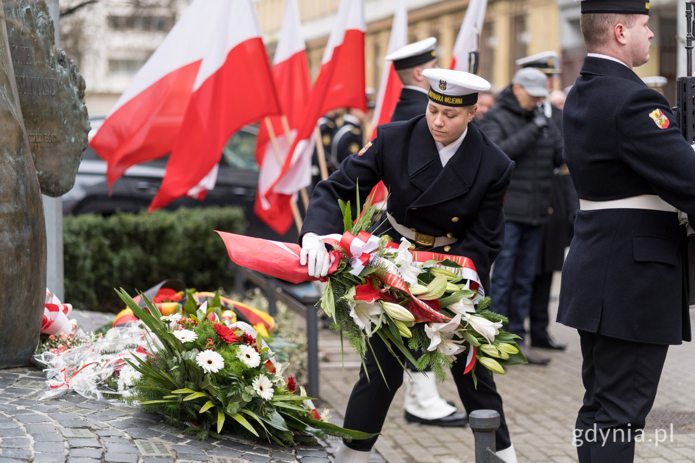 Uroczystości przy pomniku Ofiar Terroru Komunistycznego (fot. Paweł Budziński)