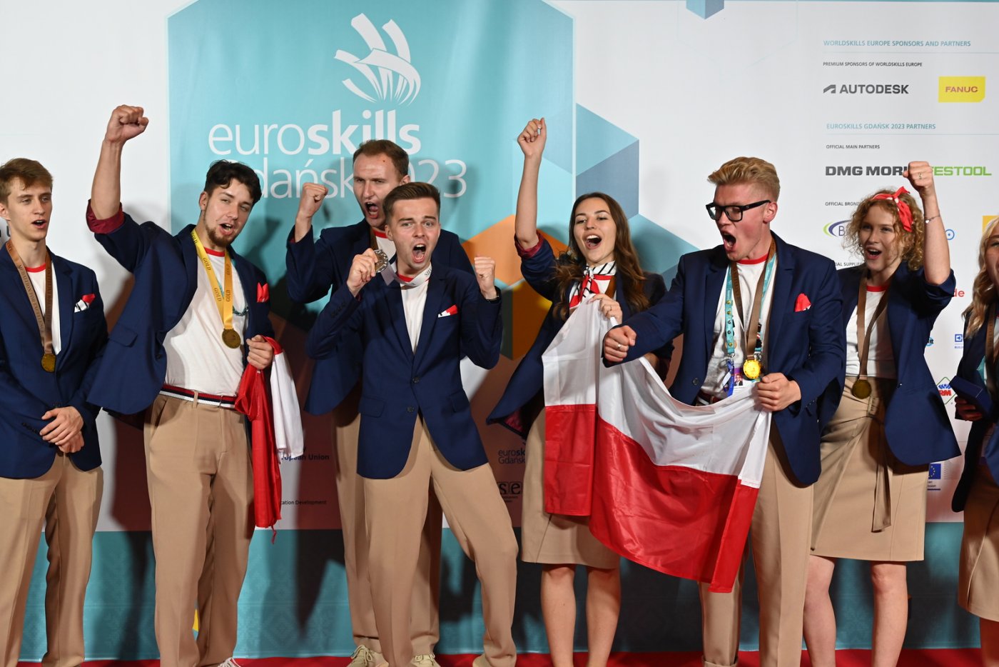 Zwycięska drużyna z Polski // fot. Paulina Latek-Przybylska/EuroSkills