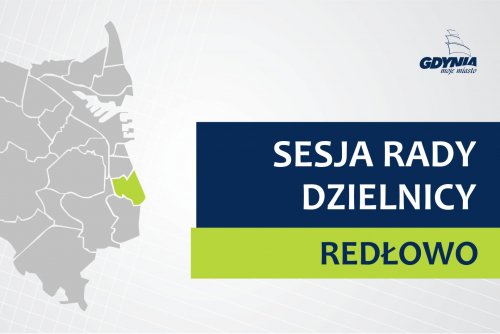 Mapa Gdyni z zaznaczoną na zielno dzielnicą Redłowo.