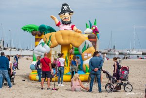 "Pożegnanie wakacji" z GCS na plaży, fot. Dawid Linkowski