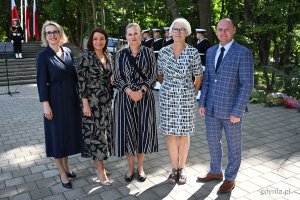 Na zdjęciu (od lewej): Agnieszka Tokarska, radna Gdyni, Anna Szpajer, radna Gdyni, Barbara Nowacka, ministra edukacji, Joanna Zielińska, radna Gdyni (fot. Michał Puszczewicz)