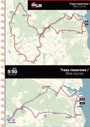 Mapa trasy Enea IronMan - zmiany w organizacji ruchu