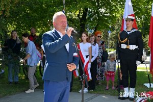 Krzysztof Jankowski - prezes gdyńskiego koła Światowego Związku Żołnierzy Armii Krajowej podczas uroczystości z okazji 80. rocznicy wybuchu powstania warszawskiego