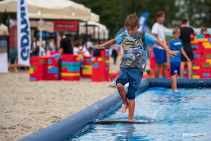 "Pożegnanie wakacji" z GCS na plaży, fot. Dawid Linkowski