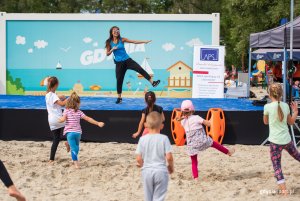 "Pożegnanie wakacji" z GCS na plaży, fot. Dawid Linkowski