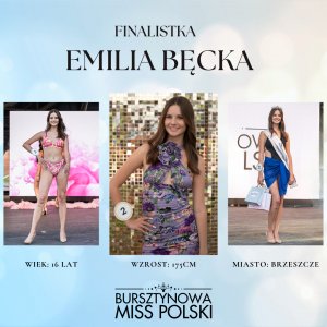 Finalistka konkursu Bursztynowej Miss Polski 2024, fot. Bursztynowa Miss Polski