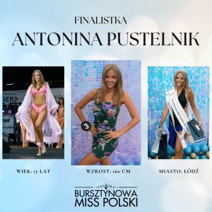 Finalistka konkursu Bursztynowej Miss Polski 2024, fot. Bursztynowa Miss Polski