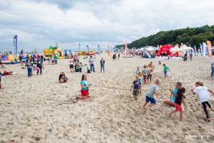 "Pożegnanie wakacji" z GCS na plaży, fot. Dawid Linkowski