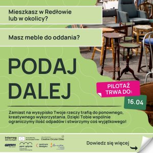 Grafika dotycząca pilotażu platformy PodajDalej z informacjami opisanymi w artykule