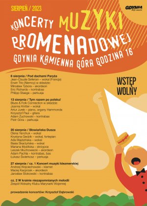 Program koncertów w sierpniu 