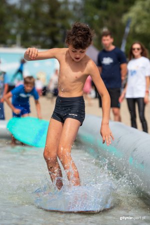 "Pożegnanie wakacji" z GCS na plaży, fot. Dawid Linkowski