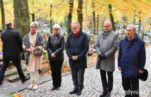 Na zdjęciu od lewej: Elżbieta Raczyńska, Joanna Zielińska, Wojciech Szczurek, Michał Guć, Zenon Roda//fot. Magdalena Śliżewska 