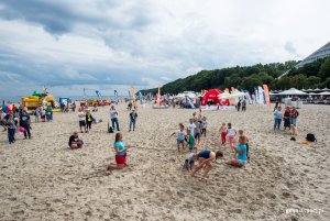 "Pożegnanie wakacji" z GCS na plaży, fot. Dawid Linkowski