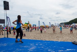 "Pożegnanie wakacji" z GCS na plaży, fot. Dawid Linkowski