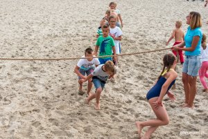 "Pożegnanie wakacji" z GCS na plaży, fot. Dawid Linkowski