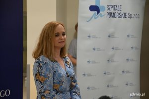 Jolanta Sobierańska-Grenda, prezes Zarządu Szpitali Pomorskich Sp. z o.o. podczas oficjalnego otwarcia Szpitalnego Oddziału Ratunkowego w Szpitalu św. Wincentego a Paulo w Gdyni. // fot. Weronika Rozbicka