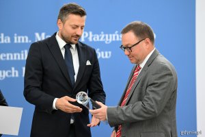 Na zdj. (od prawej): laureat Martin Ehl i Daniel Stenzel, rzecznik prasowy prezydenta miasta Gdańska 