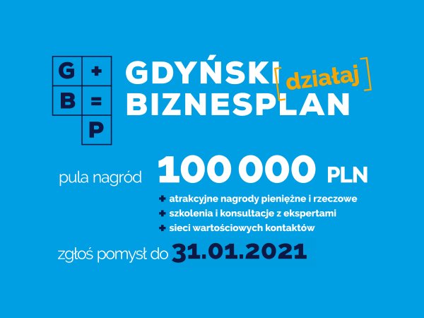 Zgłoś pomysł i działaj w Gdyni. Startuje Gdyński Biznesplan