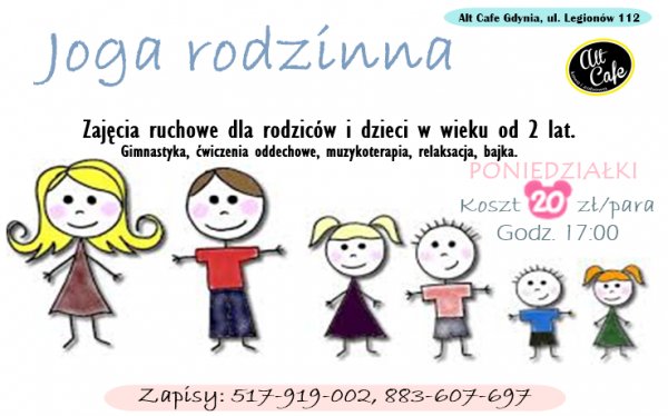 Joga rodzinna w Alt Cafe Gdynia