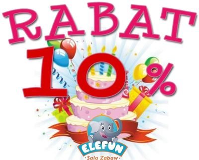 Przyjęcia urodzinowe w Elefun - rabat 10%