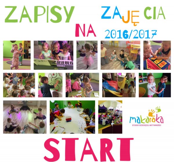 Zapisy na zajęcia na rok szkolny 2016/ 2017