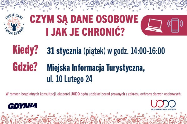 „Chroń dane osobowe. Poznaj swoje prawa” – skorzystaj z bezpłatnych konsultacji