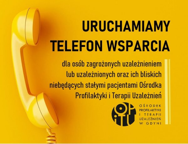 Telefon wsparcia Ośrodka Profilaktyki i Terapii Uzależnień