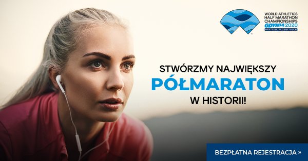 Pobiegną też wirtualnie. Sprawdź aplikację MŚ w Półmaratonie