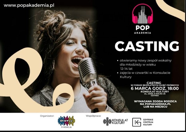 Zacznij muzyczną przygodę. Rusza casting wokalny w Konsulacie Kultury