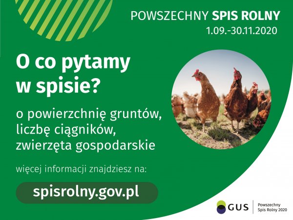 Powszechny Spis Rolny 2020 - konkursy