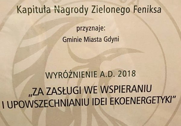 Gdyńska ekoenergetyka wyróżniona