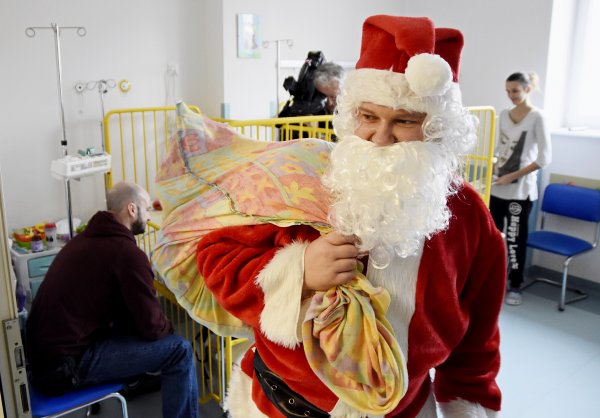 Mikołaj ze szklanego ekranu