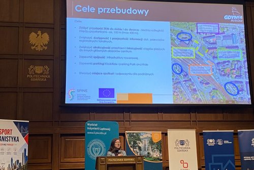 Gdynia na konferencji „Transport i Urbanistyka 2026” -prezentacja WI UM - przedstawia Alicja Pawłowska z Referatu Zarządzania Ruchem i Mobilnością, fot. Gdynia Mobilna