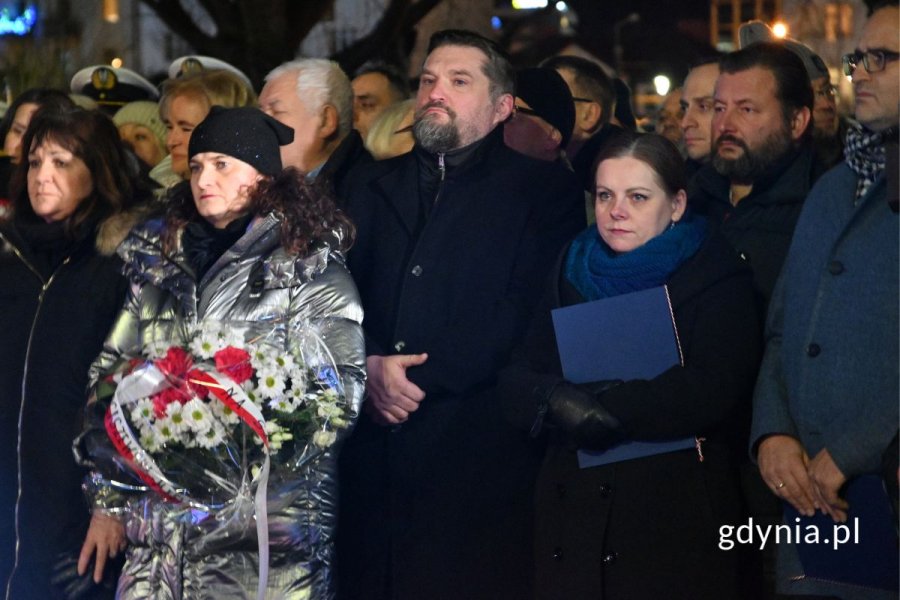 Uczestniczący w uroczystości samorządowcy