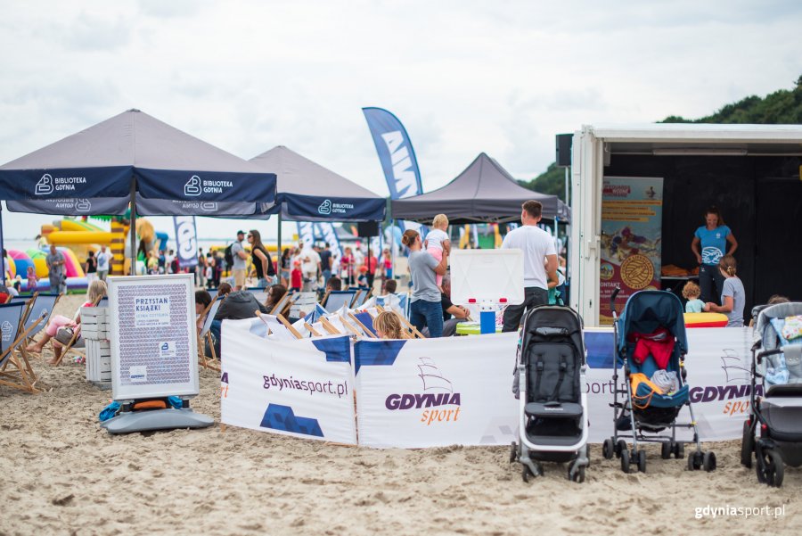 "Pożegnanie wakacji" z GCS na plaży, fot. Dawid Linkowski