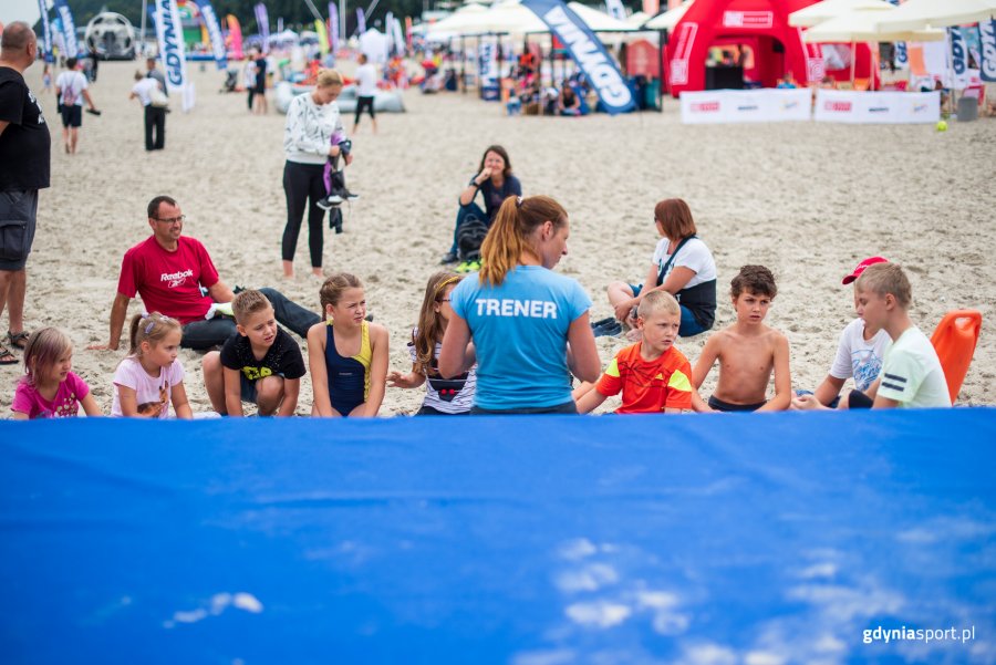 "Pożegnanie wakacji" z GCS na plaży, fot. Dawid Linkowski