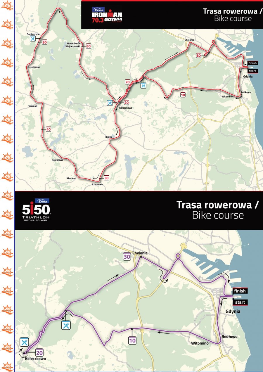 Mapa trasy Enea IronMan - zmiany w organizacji ruchu