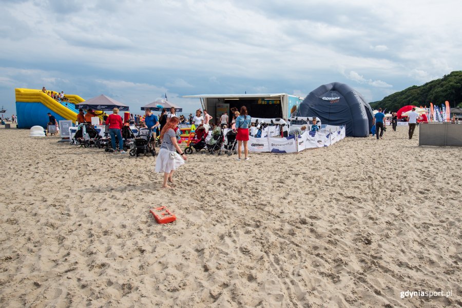 "Pożegnanie wakacji" z GCS na plaży, fot. Dawid Linkowski