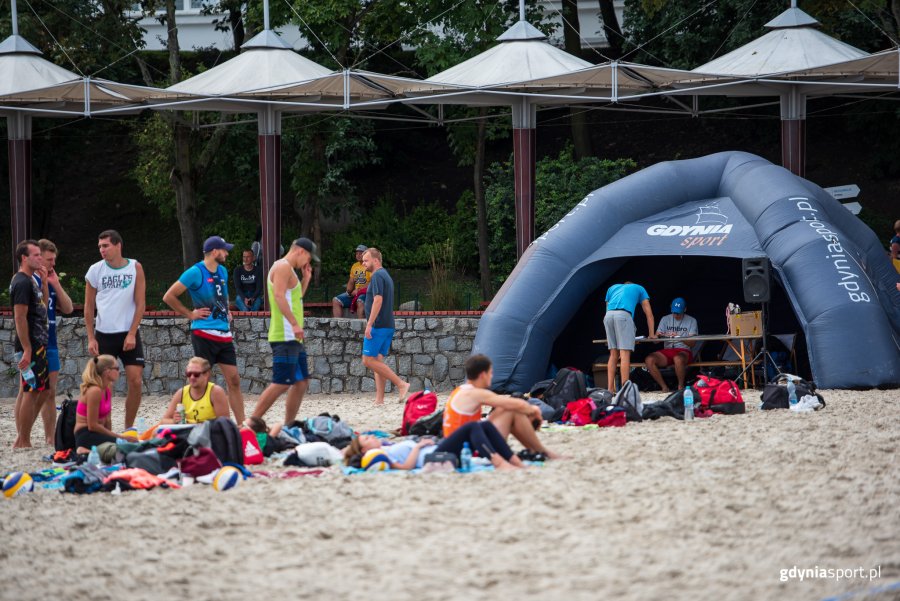 "Pożegnanie wakacji" z GCS na plaży, fot. Dawid Linkowski