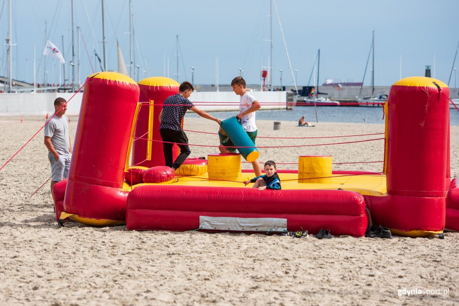 "Pożegnanie wakacji" z GCS na plaży, fot. Dawid Linkowski