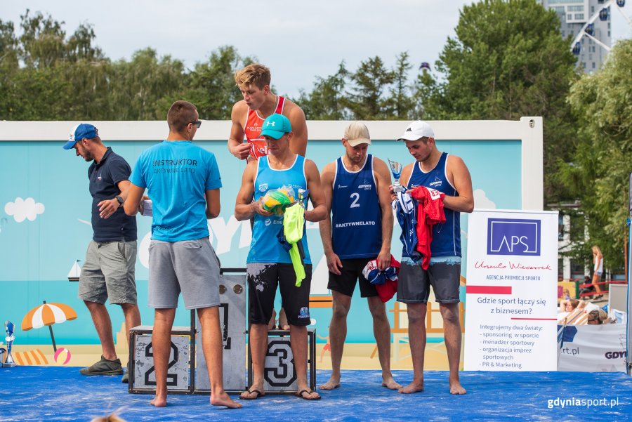 "Pożegnanie wakacji" z GCS na plaży, fot. Dawid Linkowski