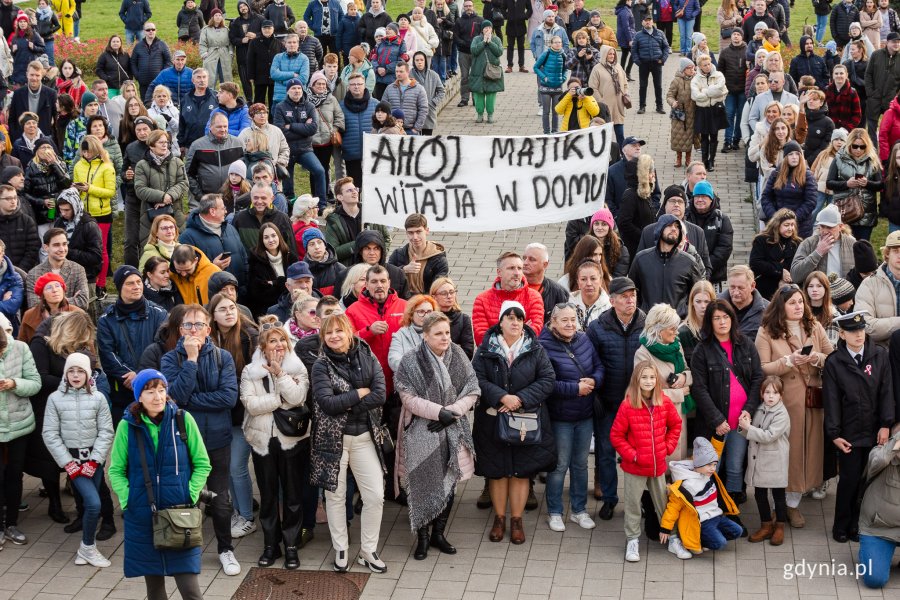 Powrót Daru Młodzieży do Gdyni 11 listopada. Fot. Karol Stańczak